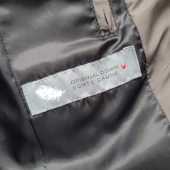 Fuchs & Schmitt Women's Brown Hooded Original Feather Down Quilted Parka Coat M - Picture 14 of 16